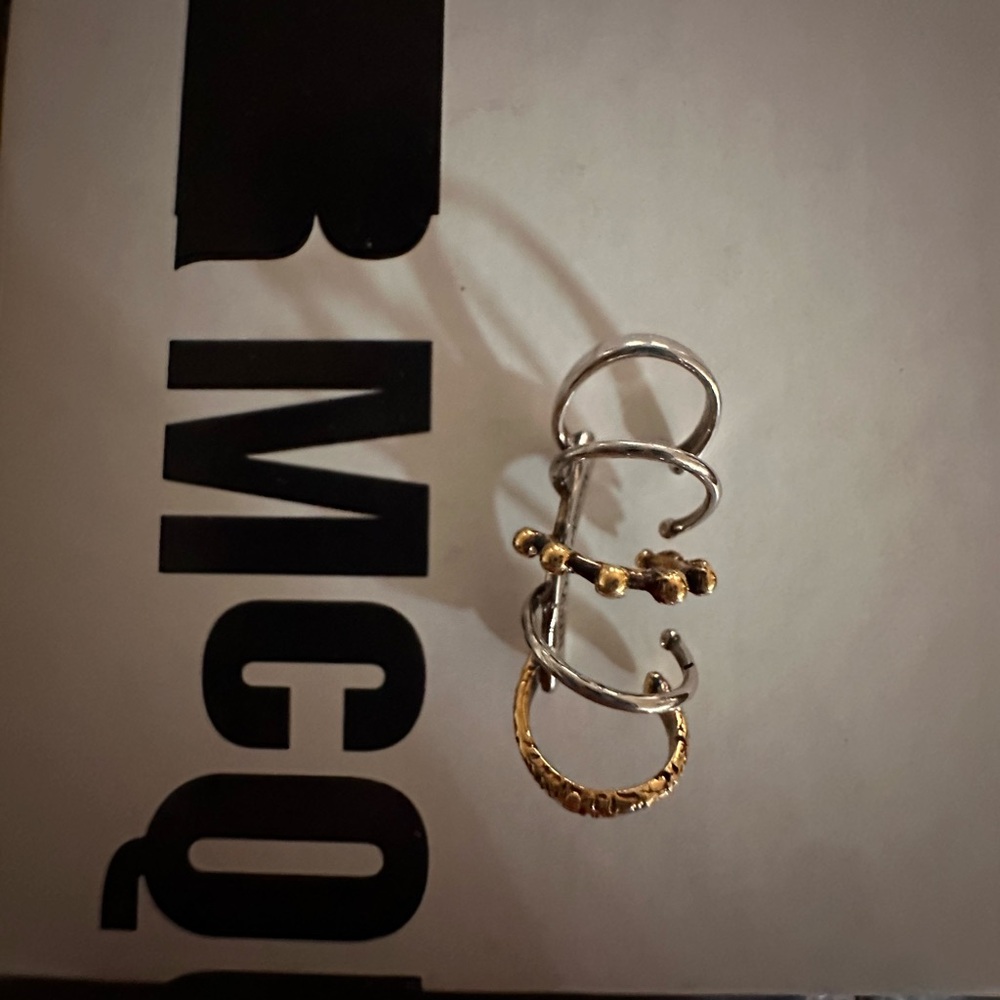 Alexander McQueen Two Tone Punk Ear Cuff